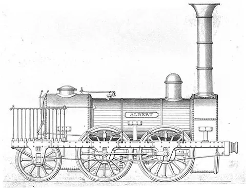 0-4-2: under the Whyte notation, a steam locomotive that has four coupled driving wheels followed by two...