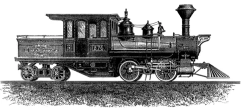0-4-4: under the Whyte notation, a steam locomotive that has four coupled driving wheels followed by four...