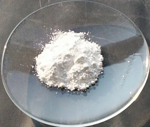 philosopher's wool: zinc oxide (chemical formula ZnO) as a white flocculent powder