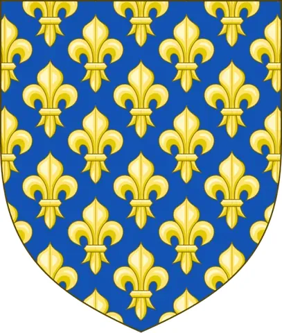 semé-de-lis: semé (strewn) with fleurs-de-lis