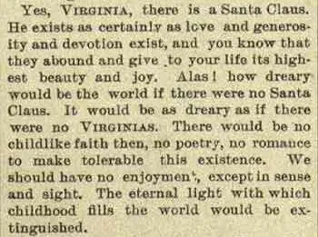 yes, virginia: used to express that something is true, despite skepticism by some people