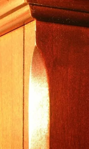 lark's tongue: the tapered ending of a chamfer
