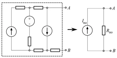 norton's theorem: a theorem which states that any electric circuit between two terminals containing only resistors,...