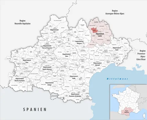 gévaudan: a former county and historical area in southern France succeeded by the department of Lozère