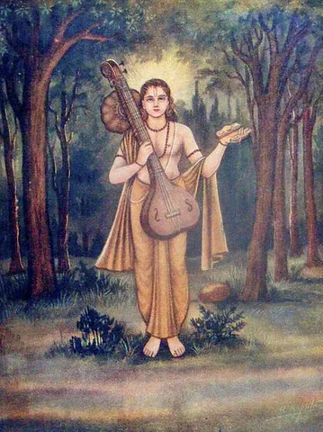 nārada: a divine sage who plays a prominent role in a number of the Puranic texts, especially in the...