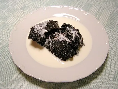 mämmi: a traditional Finnish Easter dessert made from rye flour, malted rye, molasses and Seville orange...