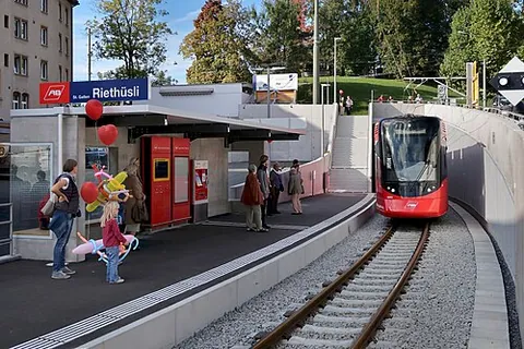 riethüsli: a southern suburb of St. Gallen, St. Gallen canton, Switzerland
