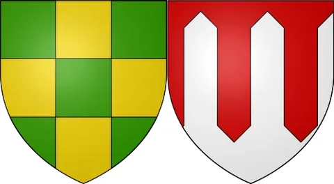 accolé: crescent-shaped