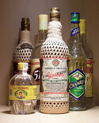 cachaça: a type of distilled spirit made from fermented sugar cane juice, popular in Brazil, used as one of...