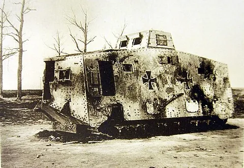 a7v: a rare heavy tank that the German Reich deployed in 1918