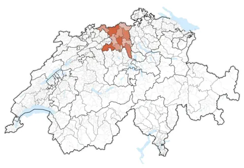 aargau: a canton of Switzerland. Capital: Aarau
