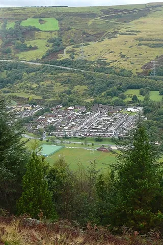 aberfan: a village in Merthyr Vale community, Merthyr Tydfil borough county borough, Wales (OS grid ref...