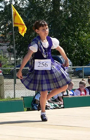 aboyne dress: the dance costume prescribed for females performing the Scottish National dances in competitions at...