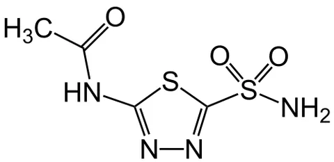 acetazolamide: a drug that inhibits the enzyme carbonic anhydrase, used in the treatment of glaucoma and epilepsy...