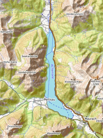achensee: a lake north of Jenbach, the largest in Tyrol, Austria