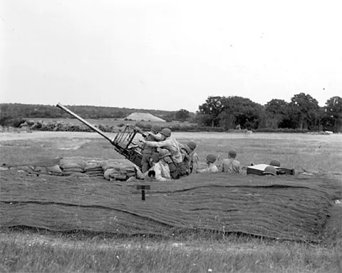 ack-ack: antiaircraft artillery