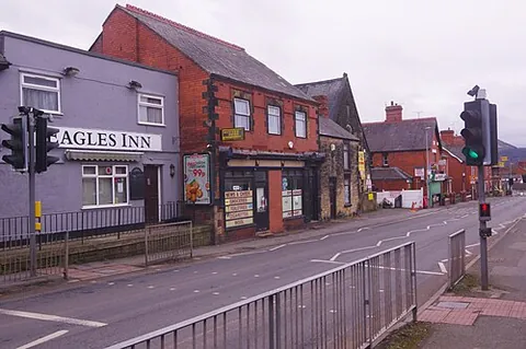 acrefair: a village in Cefn community, Wrexham borough, Wales (OS grid ref SJ2743)