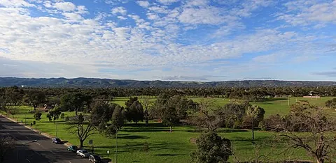 adelaide hills: the portion of the southern Mount Lofty Ranges that is east of the city of Adelaide, South Australia