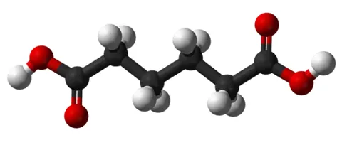 adipic acid: a white crystalline dicarboxylic acid, C₄H₈(COOH)₂; it has many industrial applications; when...