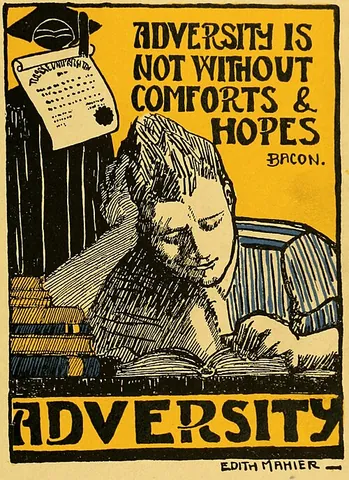 adversity: the state of adverse conditions; state of misfortune or calamity
