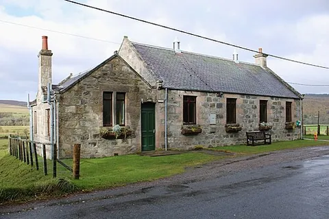 advie: a small village in Strathspey, Highland council area, Scotland, historically in Morayshire (OS grid...