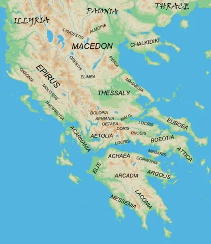 aetolia: a mountainous region of Greece on the north coast of the Gulf of Corinth, forming the eastern part...
