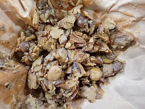 afitin: a fermented bean (African locust bean (Parkia biglobosa) product used as a condiment in West Africa