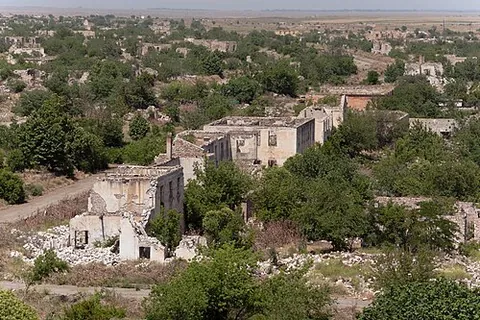 agdam: a ghost town in the southwest part of Azerbaijan