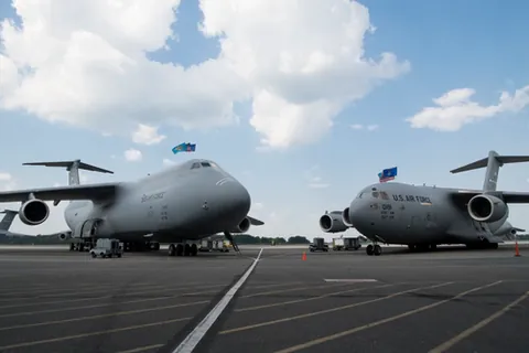 airlifter: an aircraft that performs airlifts