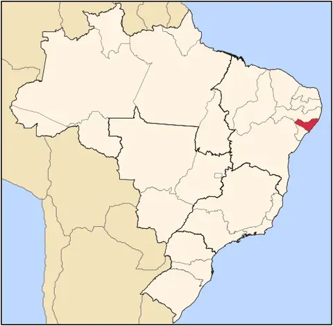 alagoas: a state of the Northeast Region, Brazil. Capital: Maceió