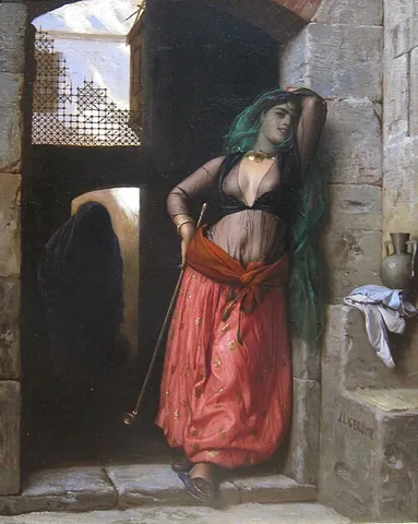 almah: an Egyptian female singer or dancing-girl used for entertainment; sometimes a prostitute