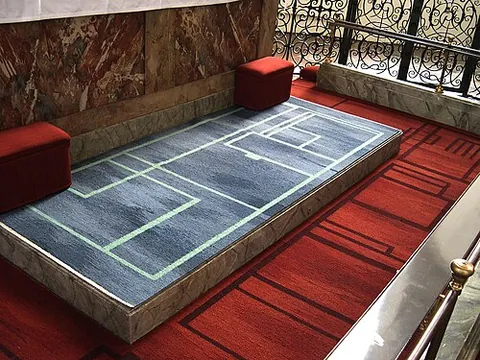 altar carpet: a carpet covering the sanctuary and steps of the high altar