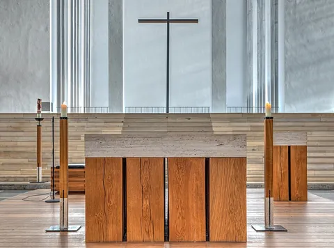 altar: a table or similar flat-topped structure used for religious rites