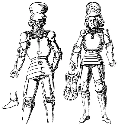 alwhite: composed of polished steel plates covering most or all of the body without a surcoat or other...