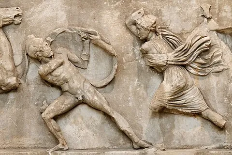 amazonomachy: synonym of Amazonomachia (“a battle with Amazons (“mythical female warriors thought to inhabit the...
