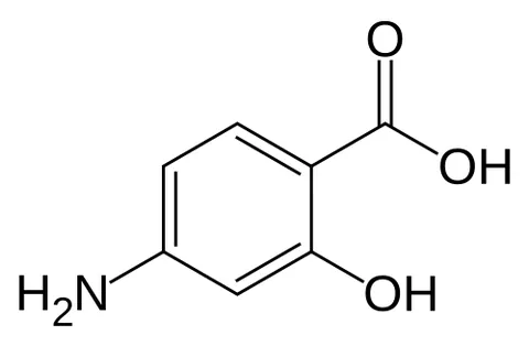 aminosalicylic acid: any of four isomeric derivatives C₇H₇NO₃ of salicylic acid that have a single amino group