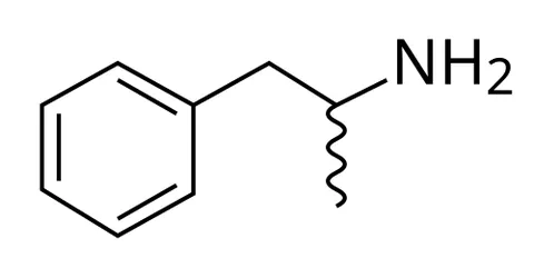 amphetamine: the racemic freebase of 1-phenylpropan-2-amine; an equal parts mixture of levoamphetamine and...