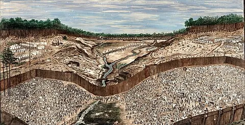 andersonville: andersonville Prison, a POW camp in Georgia, during the American Civil War