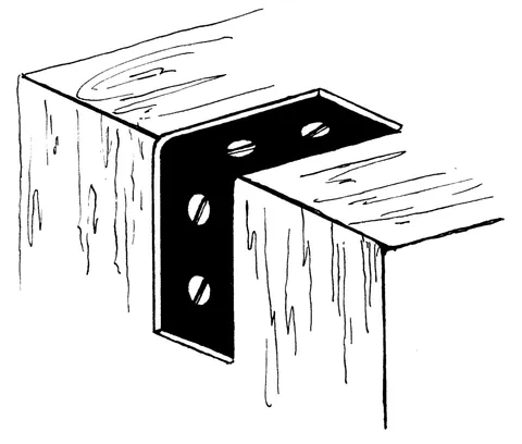 angle iron: a length of iron or steel (now usually steel), having an L-shaped cross section, used as a...