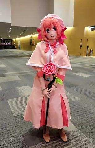 animegao: a full-body cosplay of a human cartoon character (with realistic proportions) originating in Japan,...