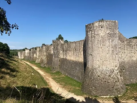 antemural: an outwork of a strong, high wall, with turrets, in front of the gateway (as of an old castle), for...