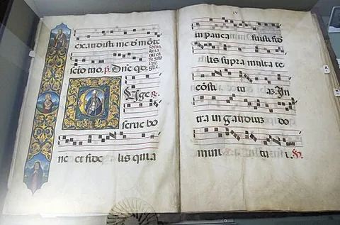 antiphonal: a book of antiphons or anthems sung or chanted at a liturgy; an antiphonary or antiphoner