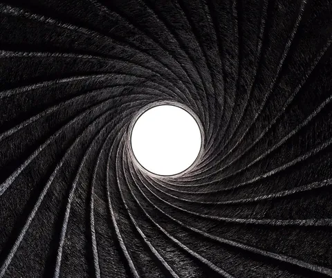 aperture: a small or narrow opening, gap, slit, or hole