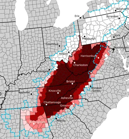 appalachia: a region in the eastern United States, covering a part of the Appalachian Mountains, that stretches...