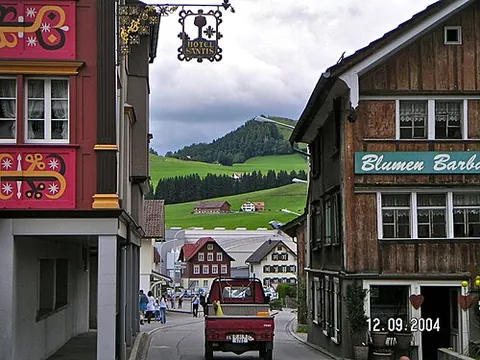 appenzell: a village, the capital of Appenzell Inner Rhodes canton, Switzerland
