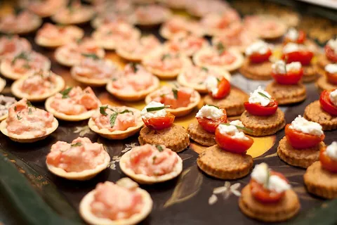 appetizer: a small, light, and usually savory first course in a meal