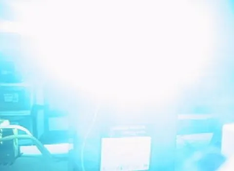 arc flash: the extremely intense light and heat produced by a high-energy electric arc