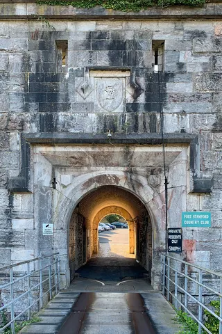 archway: a passageway covered by an arch, particularly one made of masonry