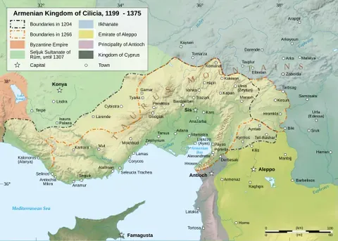 armenian kingdom of cilicia: an independent principality formed during the High Middle Ages by Armenian refugees fleeing the...