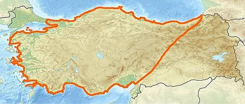 asia minor: a large peninsula, mostly coterminous with Anatolia, between the Mediterranean Sea, the Aegean Sea...